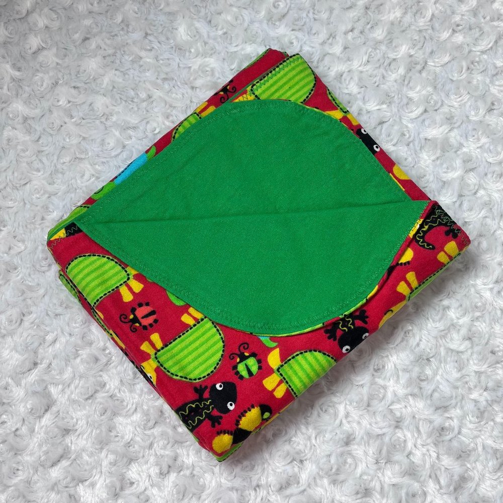 Bugs, Snails, Turtles and Gecko Baby Blanket